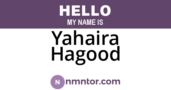 Yahaira Hagood