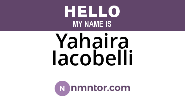 Yahaira Iacobelli