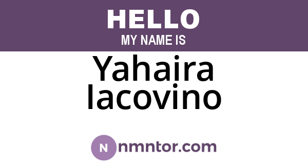 Yahaira Iacovino