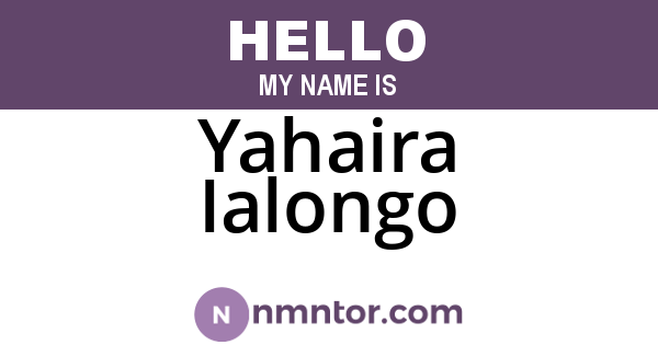 Yahaira Ialongo