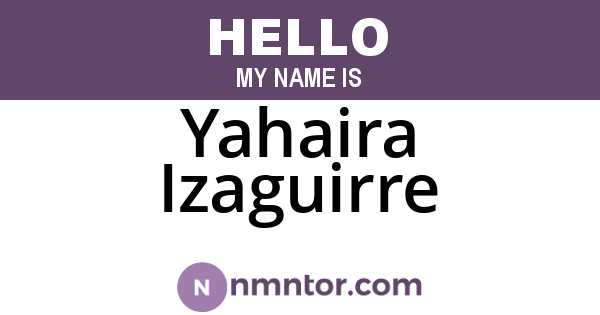 Yahaira Izaguirre