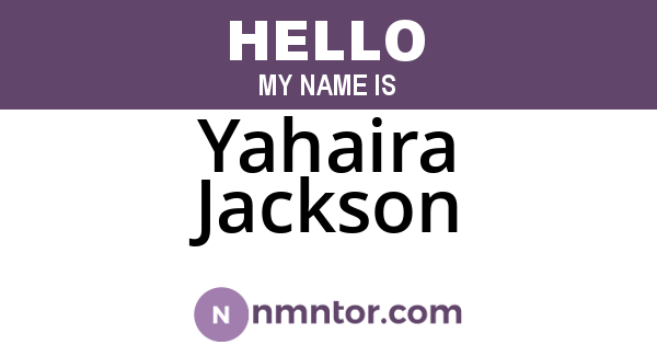 Yahaira Jackson