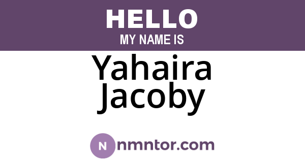 Yahaira Jacoby