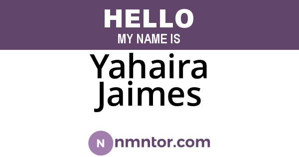 Yahaira Jaimes