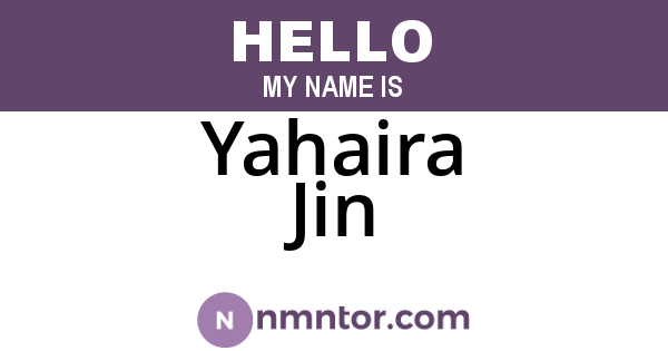 Yahaira Jin