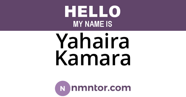 Yahaira Kamara