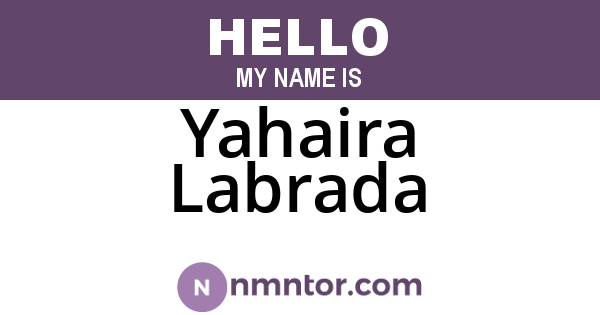 Yahaira Labrada