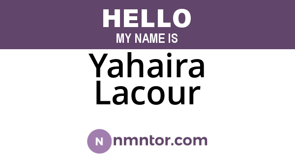 Yahaira Lacour