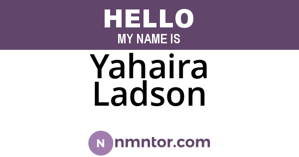 Yahaira Ladson
