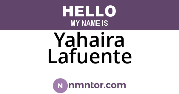 Yahaira Lafuente