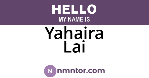 Yahaira Lai