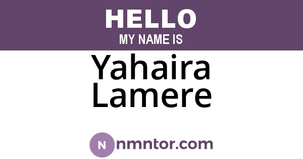 Yahaira Lamere