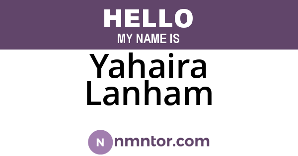 Yahaira Lanham