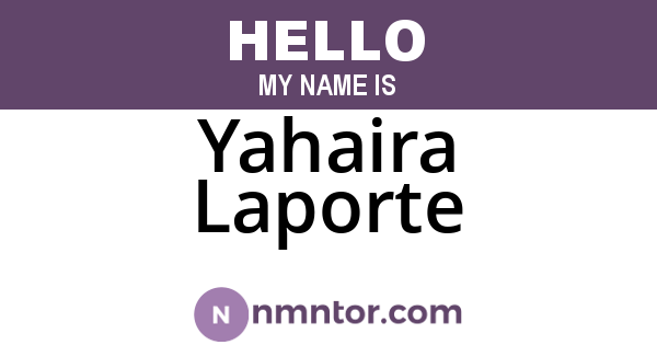Yahaira Laporte