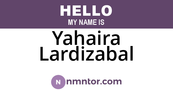 Yahaira Lardizabal