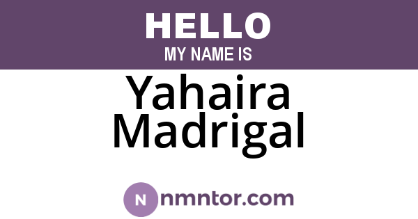 Yahaira Madrigal