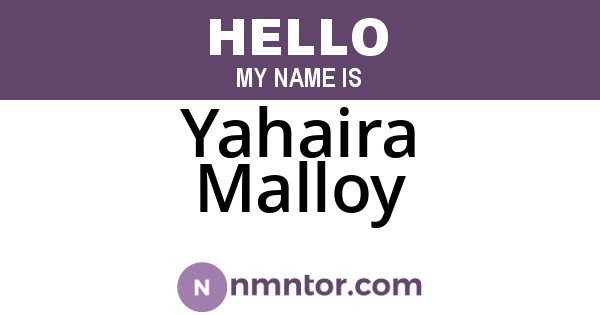 Yahaira Malloy