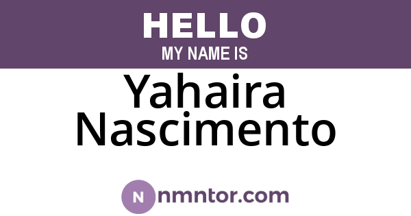 Yahaira Nascimento