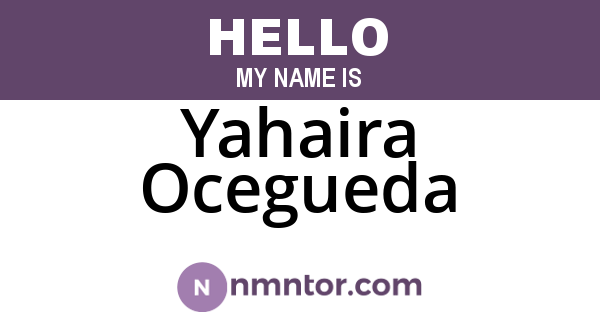 Yahaira Ocegueda