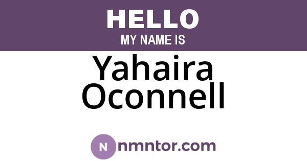 Yahaira Oconnell