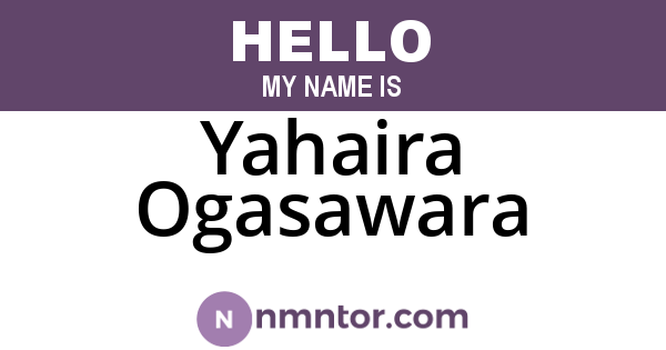 Yahaira Ogasawara