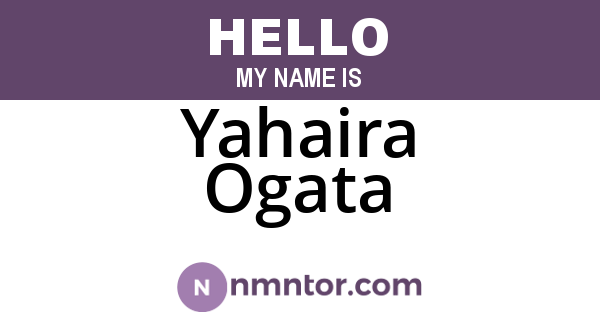 Yahaira Ogata