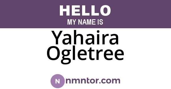 Yahaira Ogletree