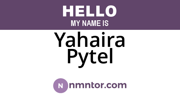 Yahaira Pytel
