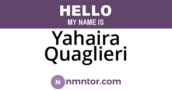 Yahaira Quaglieri