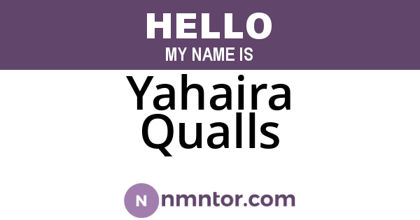 Yahaira Qualls