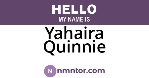 Yahaira Quinnie