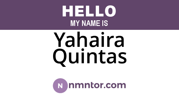 Yahaira Quintas