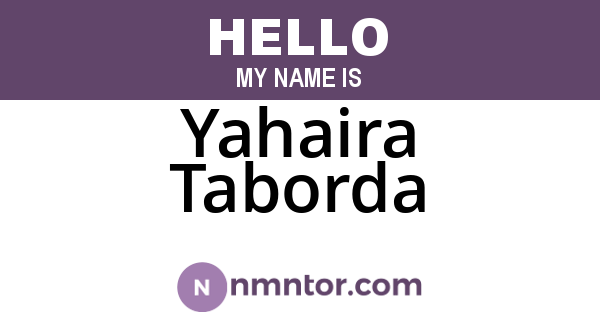 Yahaira Taborda