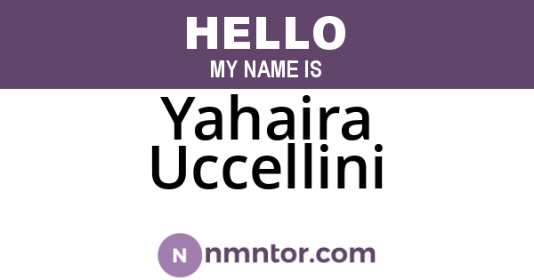 Yahaira Uccellini