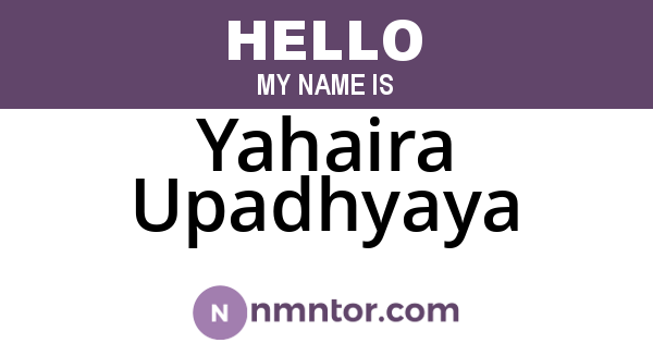 Yahaira Upadhyaya
