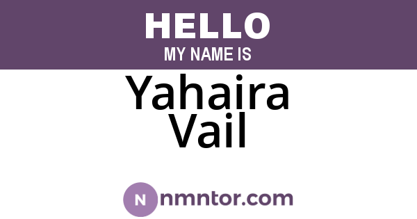 Yahaira Vail