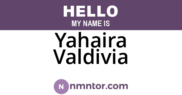 Yahaira Valdivia
