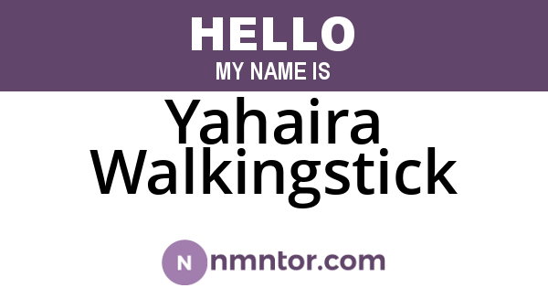 Yahaira Walkingstick