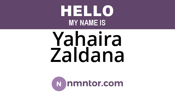 Yahaira Zaldana