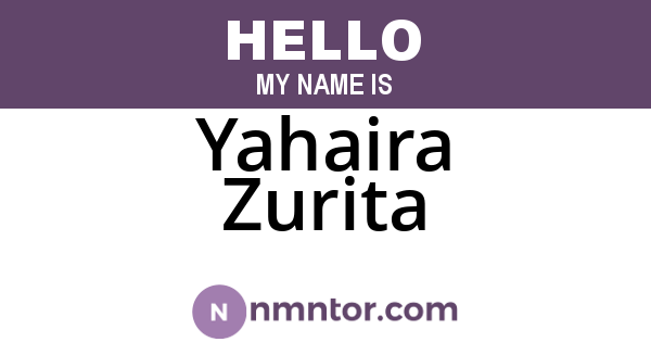 Yahaira Zurita