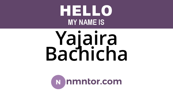 Yajaira Bachicha