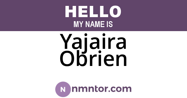 Yajaira Obrien