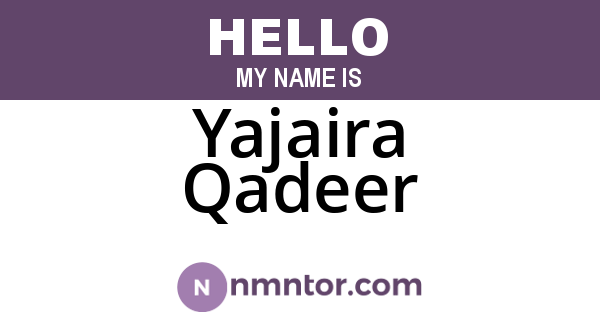 Yajaira Qadeer
