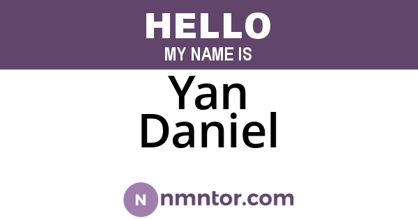 Yan Daniel