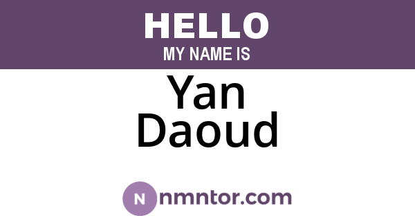 Yan Daoud