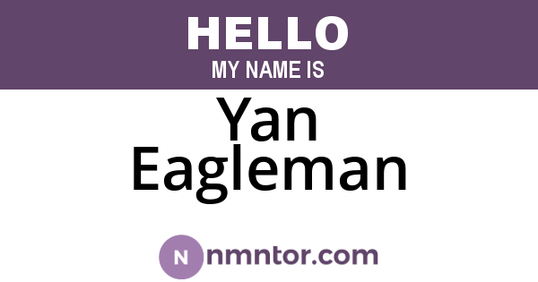 Yan Eagleman