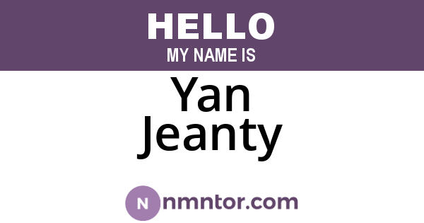 Yan Jeanty