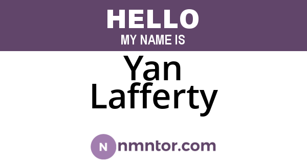 Yan Lafferty