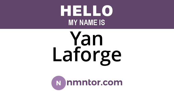 Yan Laforge