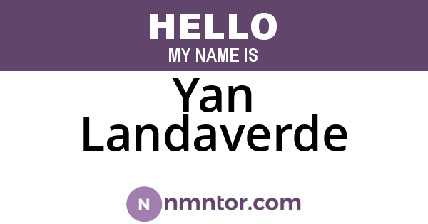 Yan Landaverde